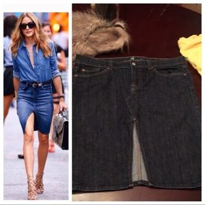 💙💯Authentic 7 For AllMan Kind Roxy Denim Skirt